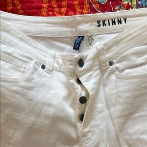 H&M White Skinny Jeans for Men